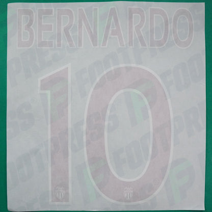 Flocage Officiel - AS Monaco, Bernardo Silva, 2015/2016, Third, Rouge/Blanc
