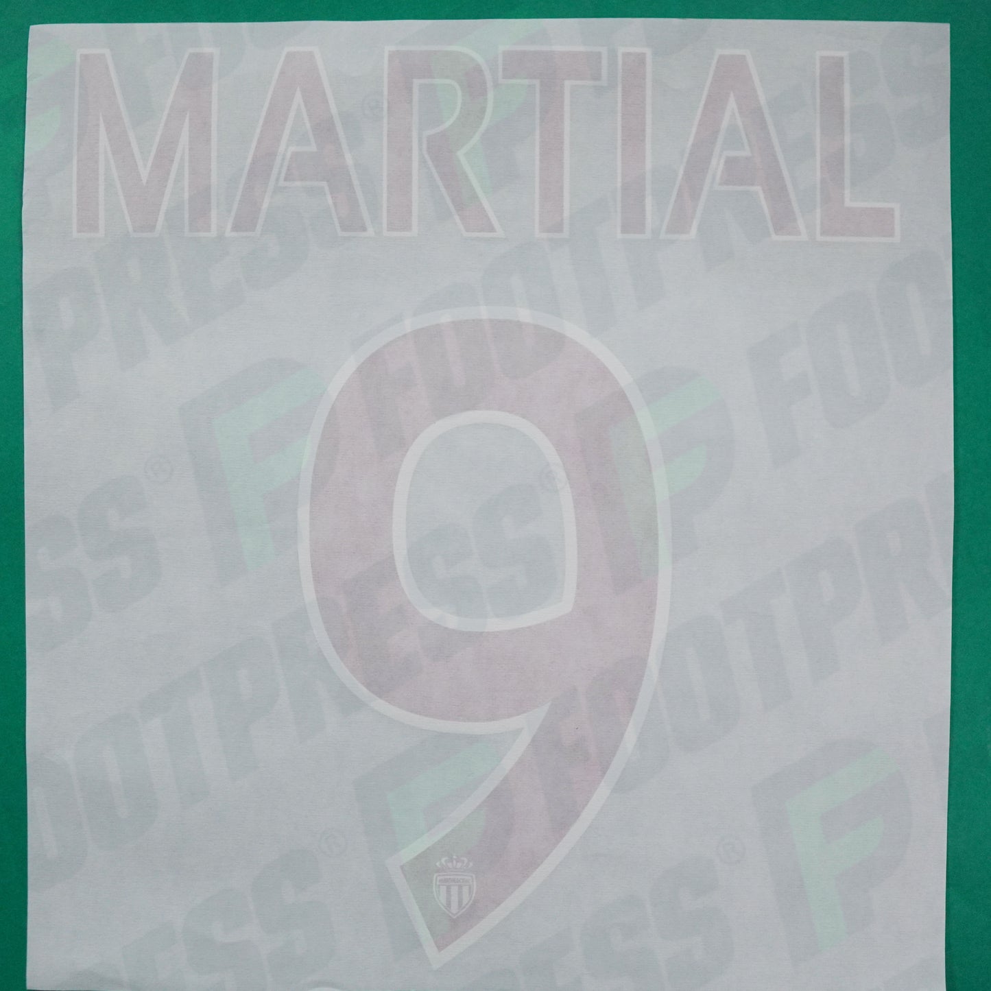 Flocage Officiel - AS Monaco, Martial, 2015/2016, Third, Rouge/Blanc