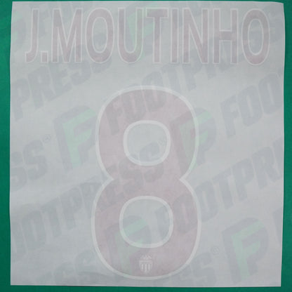 Flocage Officiel - AS Monaco, João Moutinho, 2015/2016, Third, Rouge/Blanc