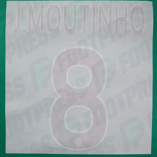 Flocage Officiel - AS Monaco, João Moutinho, 2015/2016, Third, Rouge/Blanc