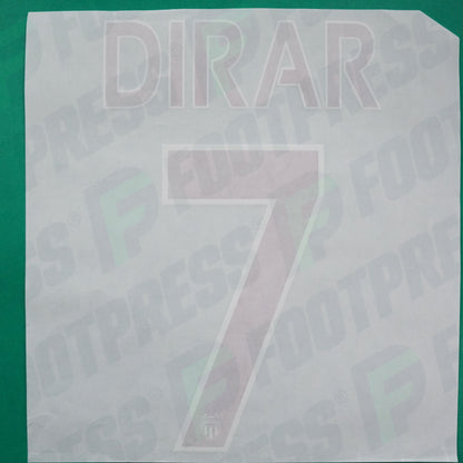 Flocage Officiel - AS Monaco, Dirar, 2015/2016, Third, Rouge/Blanc