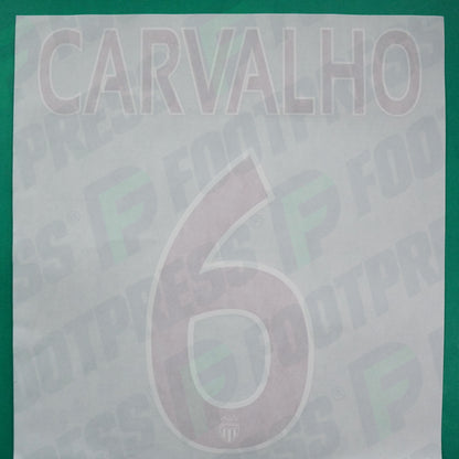 Flocage Officiel - AS Monaco, Carvalho, 2015/2016, Third, Rouge/Blanc