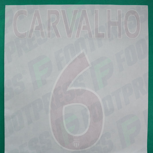 Flocage Officiel - AS Monaco, Carvalho, 2015/2016, Third, Rouge/Blanc