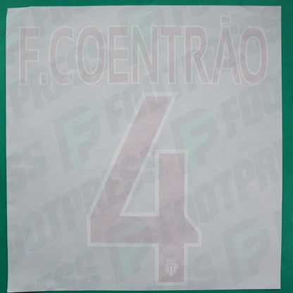 Flocage Officiel - AS Monaco, Coentrão, 2015/2016, Third, Rouge/Blanc