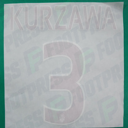 Flocage Officiel - AS Monaco, Kurzawa, 2015/2016, Third, Rouge/Blanc