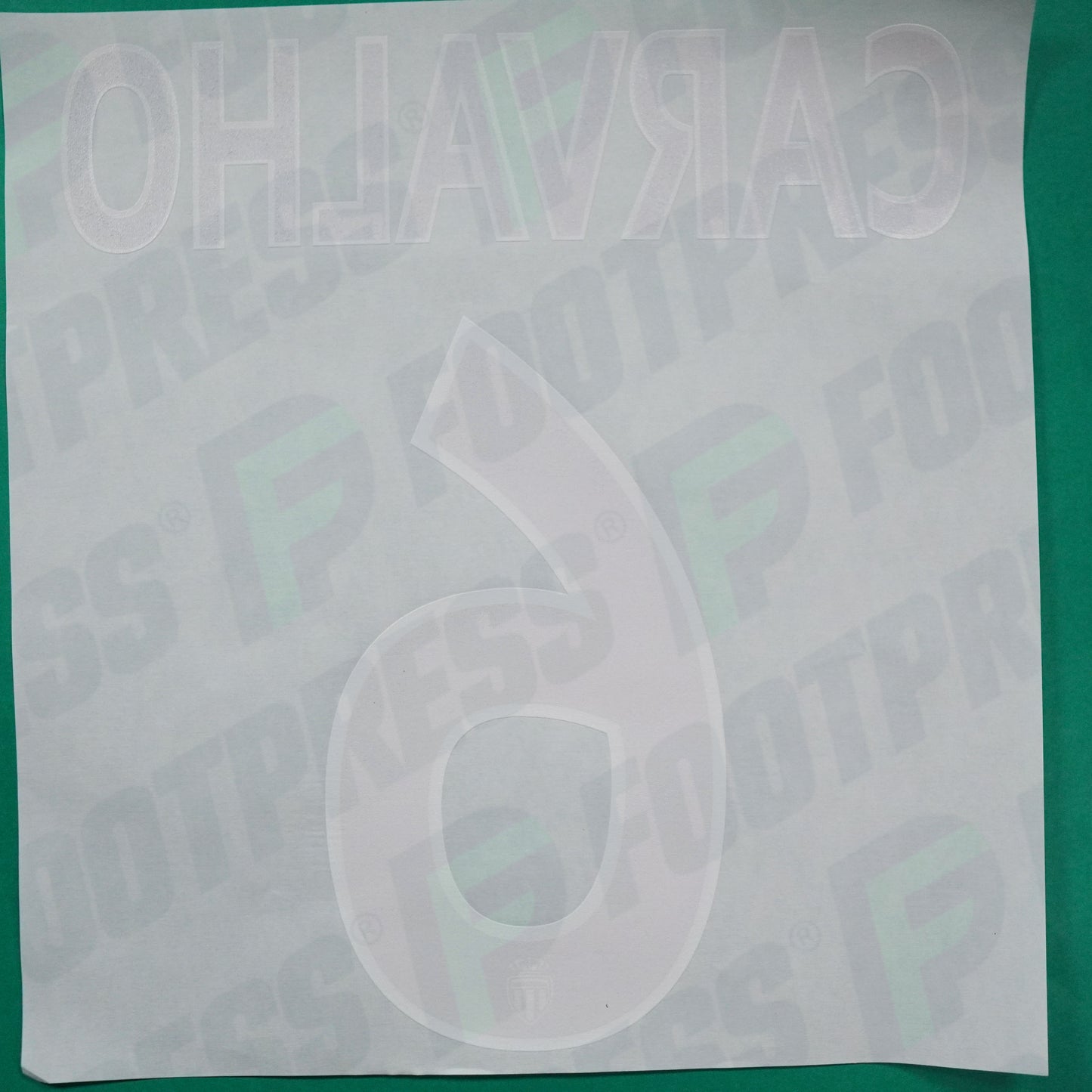 Flocage Officiel - AS Monaco, Carvalho, 2014/2015 /2015/2016, Home Europe Petit Logo, Noir/Blanc
