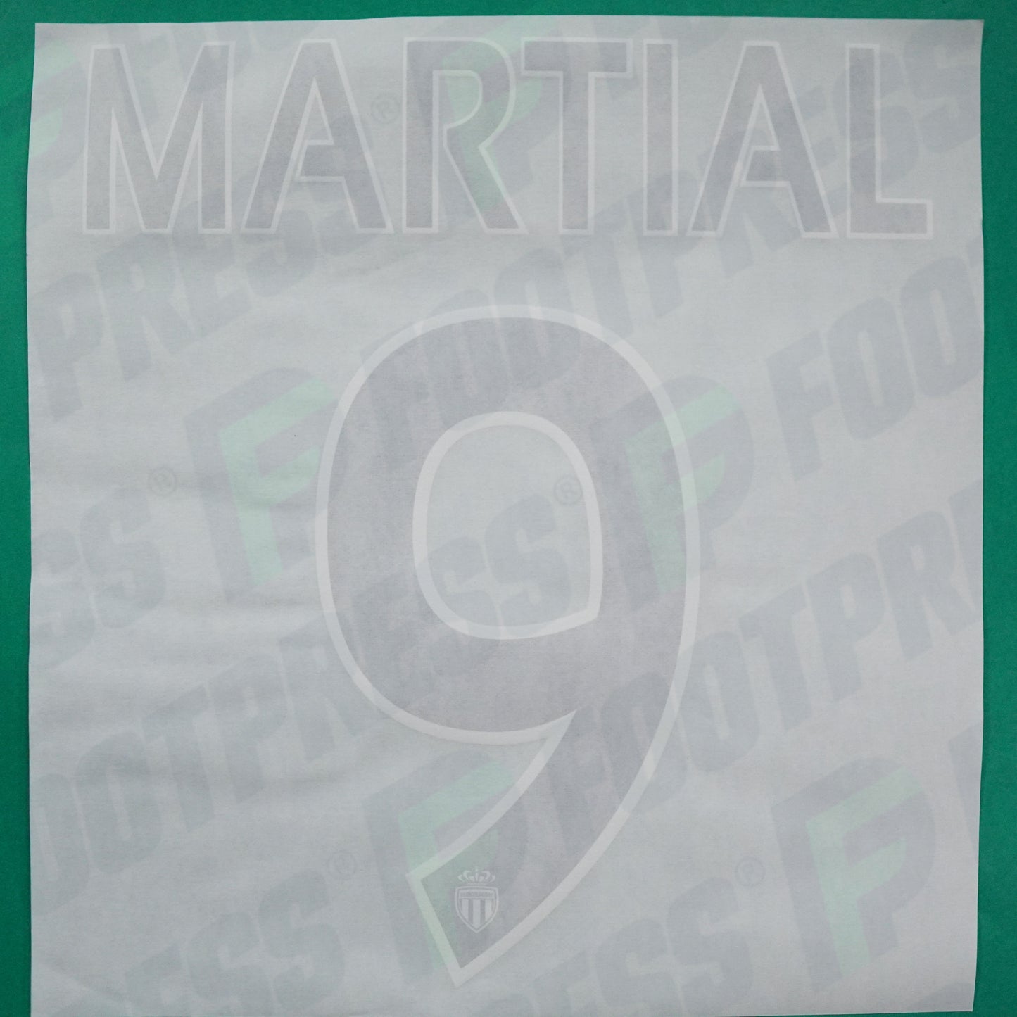 Flocage Officiel - AS Monaco, Martial, 2014/2015 /2015/2016, Home Europe Petit Logo, Noir/Blanc