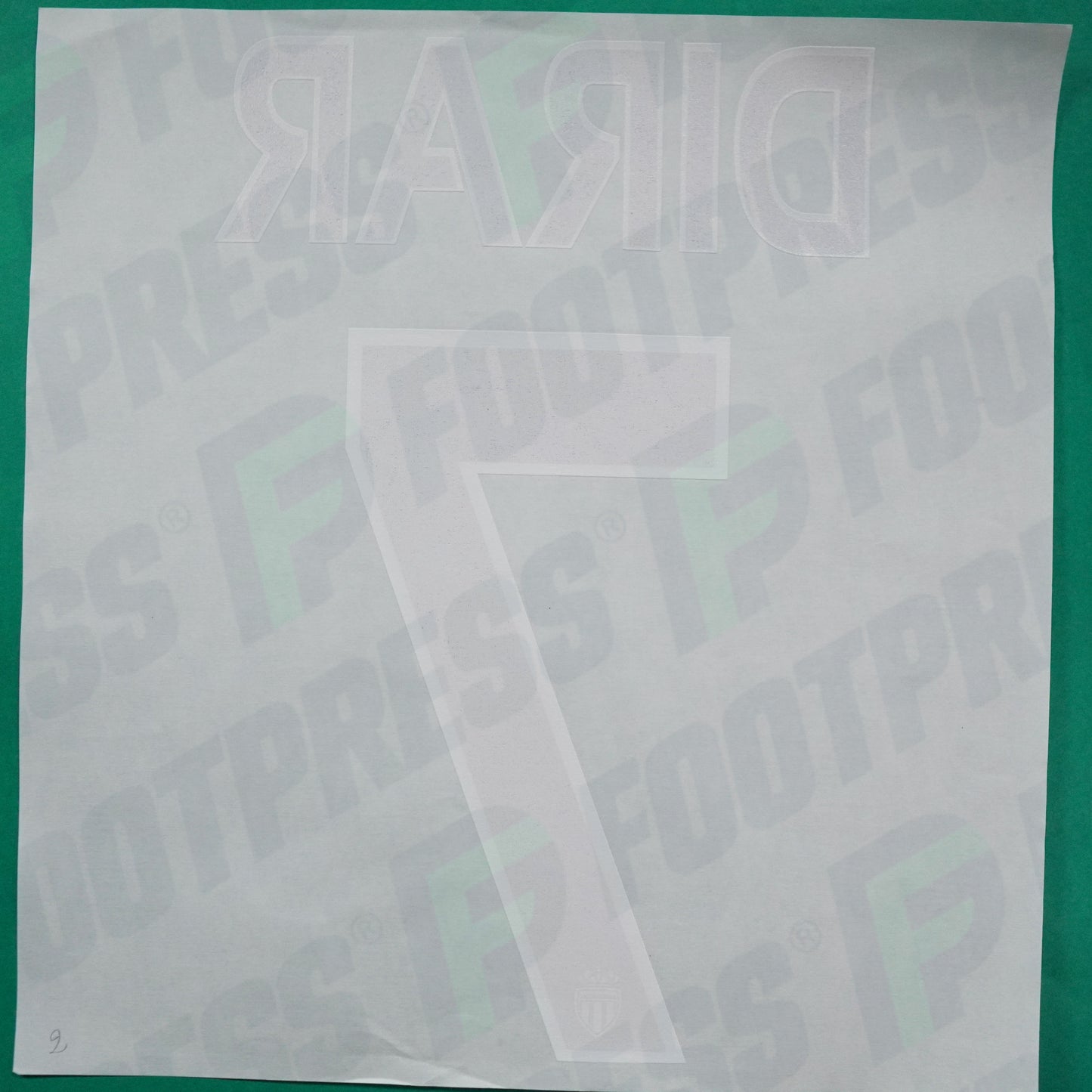 Flocage Officiel - AS Monaco, Dirar, 2014/2015 /2015/2016, Home Europe Petit Logo, Noir/Blanc