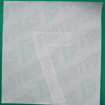 Flocage Officiel - AS Monaco, Dirar, 2014/2015 /2015/2016, Home Europe Petit Logo, Noir/Blanc