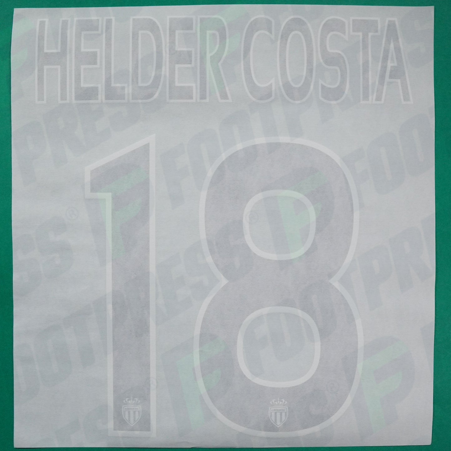Flocage Officiel - AS Monaco, Helder Costa, 2014/2015 /2015/2016, Home Europe Petit Logo, Noir/Blanc