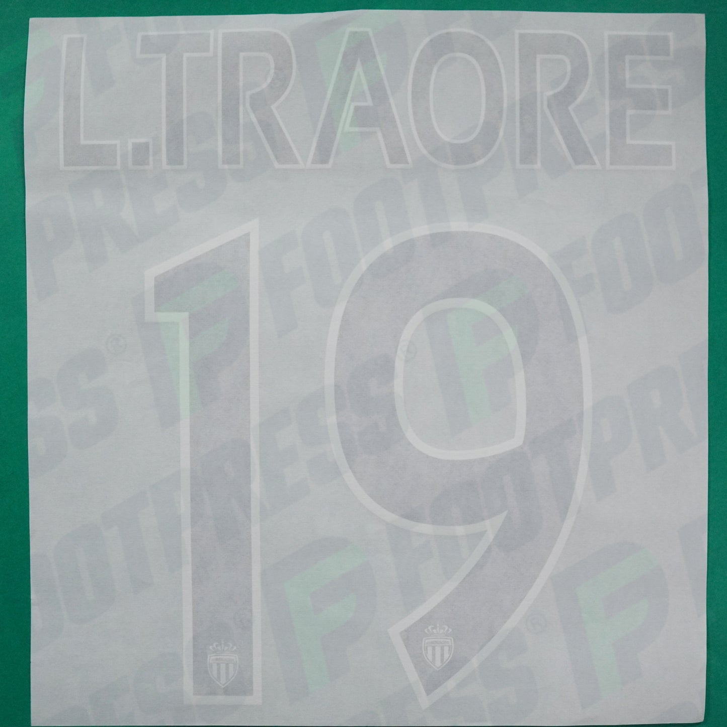Flocage Officiel - AS Monaco, L.Traoré, 2014/2015 /2015/2016, Home Europe Petit Logo, Noir/Blanc