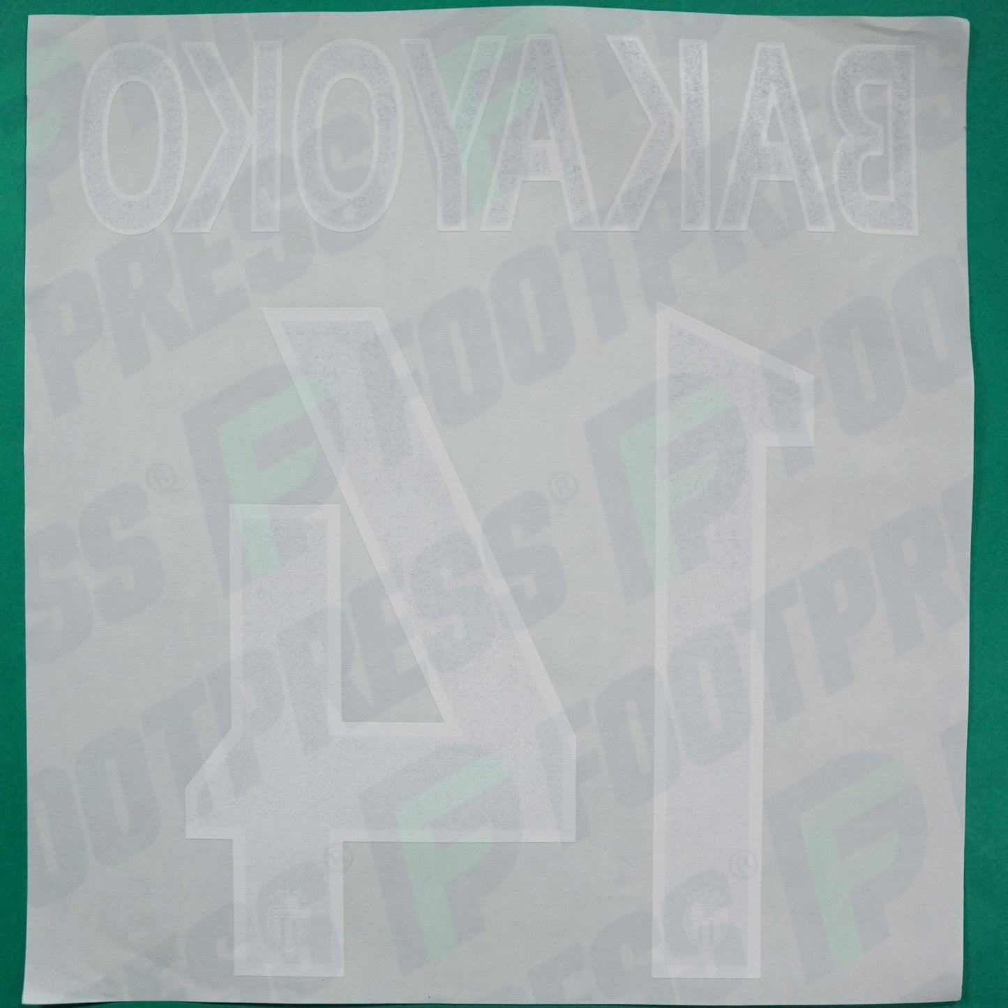 Flocage Officiel - AS Monaco, Bakayoko, 2014/2015 /2015/2016, Home Europe Petit Logo, Noir/Blanc