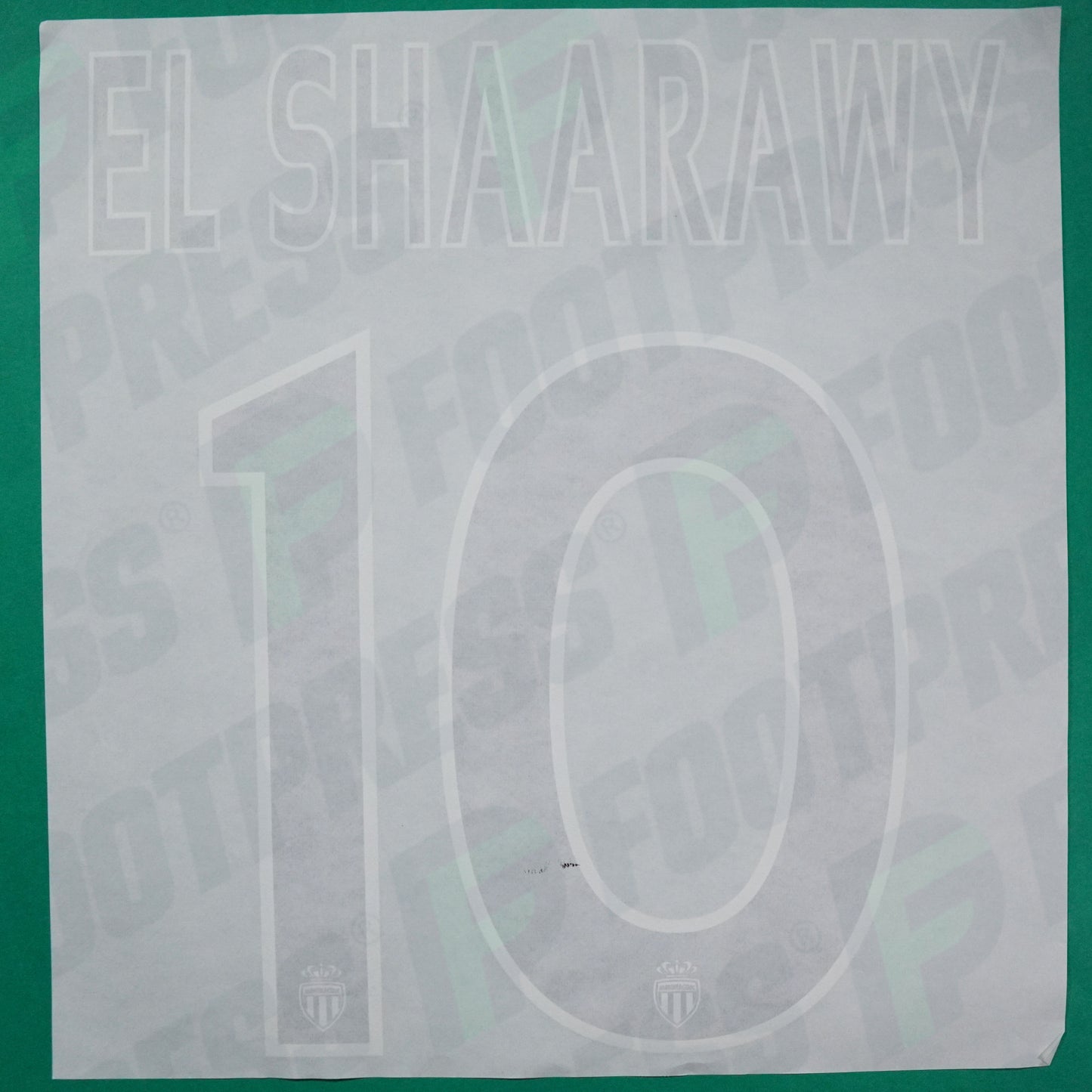 Flocage Officiel - AS Monaco, El Shaarawy, 2014/2015 /2015/2016, Home Europe Petit Logo, Noir/Blanc