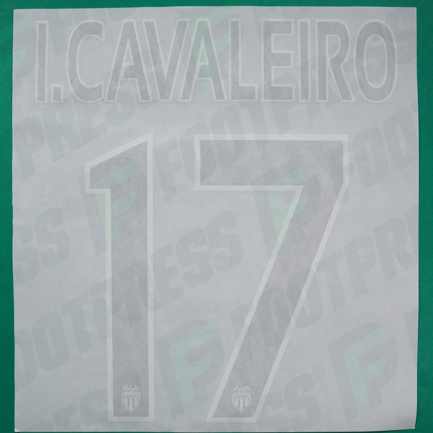 Flocage Officiel - AS Monaco, Ivan Cavaleiro, 2014/2015 /2015/2016, Home Europe Petit Logo, Noir/Blanc