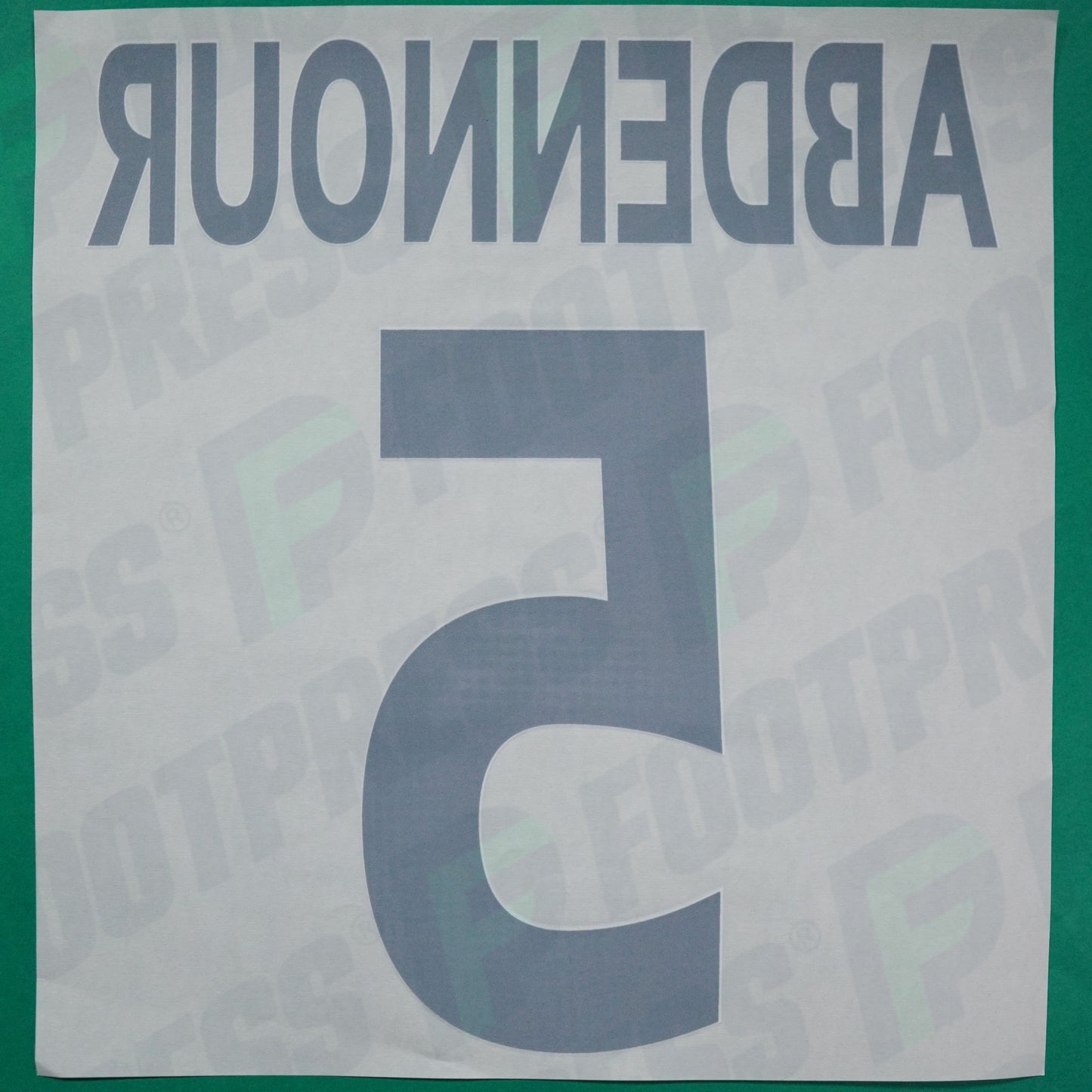 Flocage Officiel - AS Monaco, Abdennour, 2014/2015 /2015/2016, Home Europe Gros Logo, Noir/Blanc