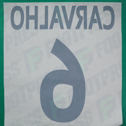 Flocage Officiel - AS Monaco, Carvalho, 2014/2015 /2015/2016, Home Europe Gros Logo, Noir/Blanc