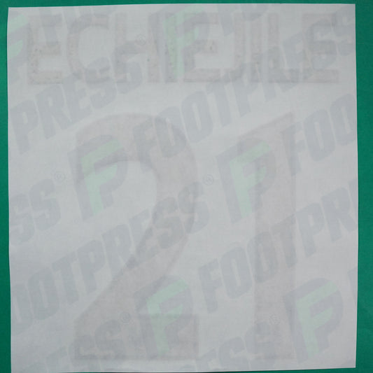 Flocage Officiel - AS Monaco, Echiejile, 2015/2016 2016/2017, Away Europe, Doré/Bleu foncé