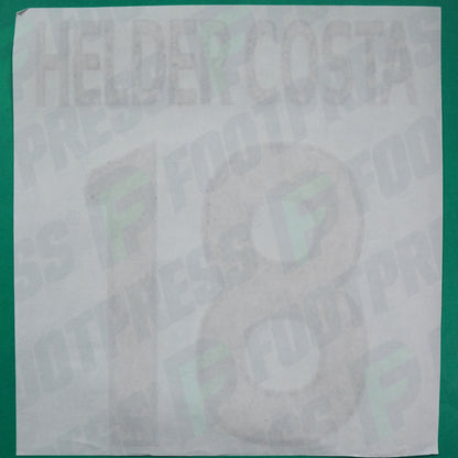 Flocage Officiel - AS Monaco, Helder Costa, 2015/2016 2016/2017, Away Europe, Doré/Bleu foncé