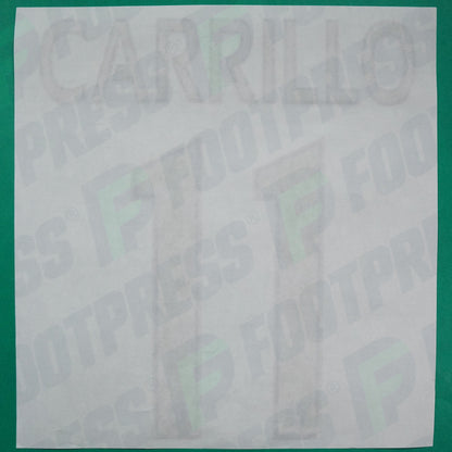 Flocage Officiel - AS Monaco, Carrillo, 2015/2016 2016/2017, Away Europe, Doré/Bleu foncé