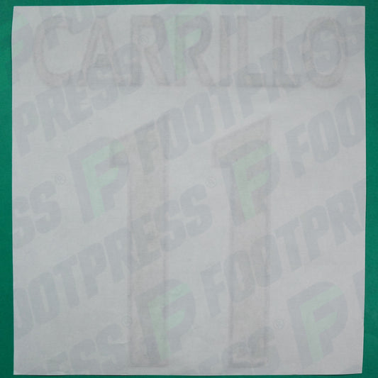 Flocage Officiel - AS Monaco, Carrillo, 2015/2016 2016/2017, Away Europe, Doré/Bleu foncé