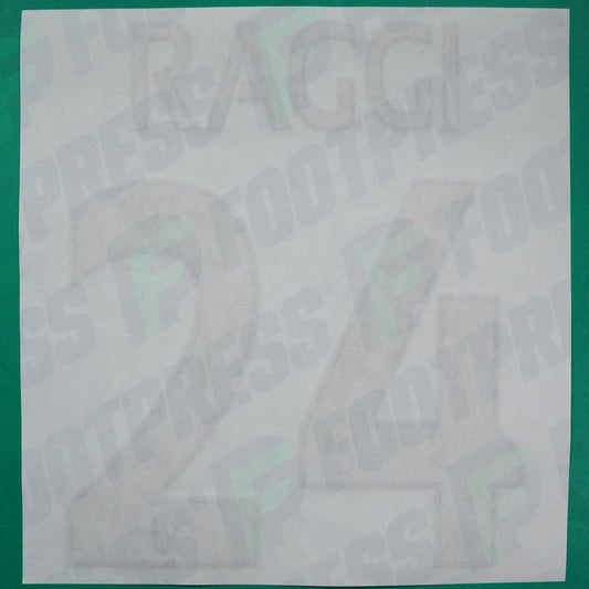 Flocage Officiel - AS Monaco, Raggi, 2015/2016 2016/2017, Away Europe, Doré/Bleu foncé