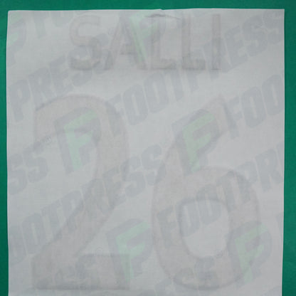 Flocage Officiel - AS Monaco, Salli, 2015/2016 2016/2017, Away Europe, Doré/Bleu foncé