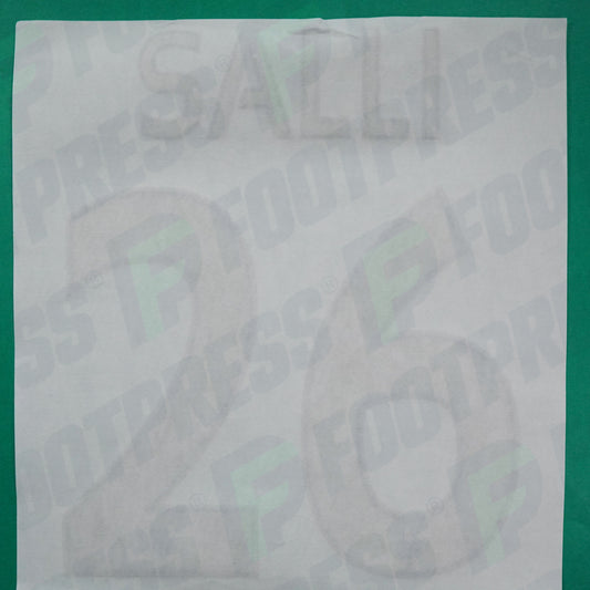 Flocage Officiel - AS Monaco, Salli, 2015/2016 2016/2017, Away Europe, Doré/Bleu foncé