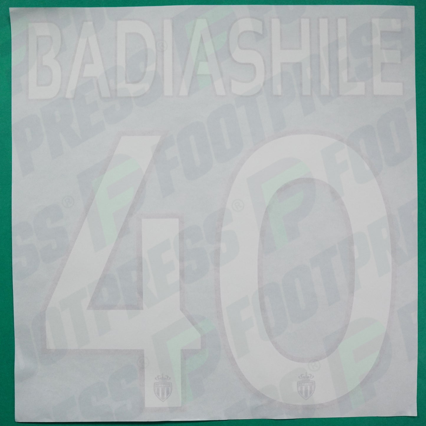 Flocage Officiel - AS Monaco, Badiashile, 2016/2017, GK Europe, Blanc/Rouge