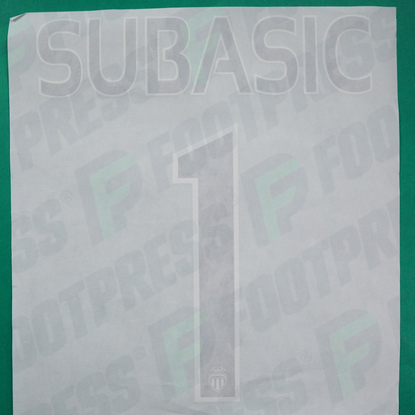 Flocage Officiel - AS Monaco, Subasic, 2015/2016, GK Europe Petit Logo, Noir/Blanc