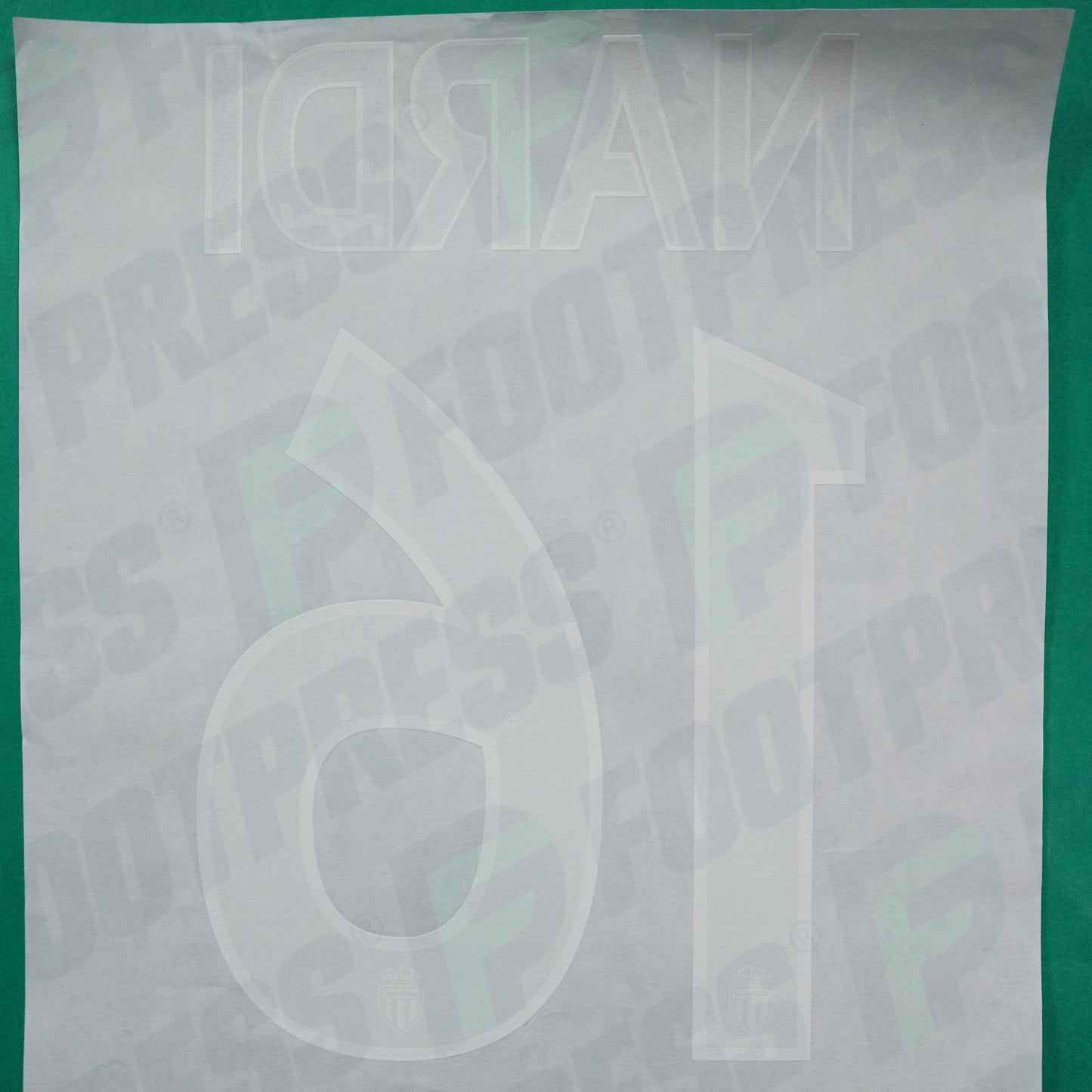 Flocage Officiel - AS Monaco, Nardi, 2015/2016, GK Europe Petit Logo, Noir/Blanc