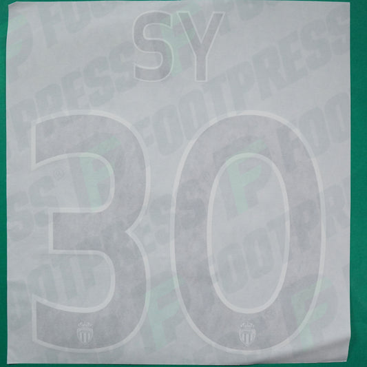 Flocage Officiel - AS Monaco, Seydou Sy, 2015/2016, GK Europe Petit Logo, Noir/Blanc