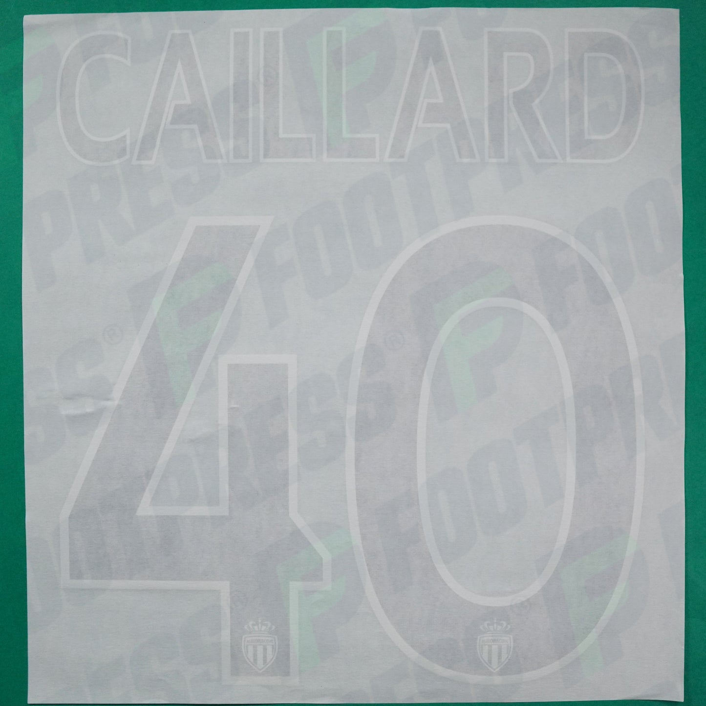 Flocage Officiel - AS Monaco, Caillard, 2014/2015, GK Europe Gros Logo, Noir/Blanc