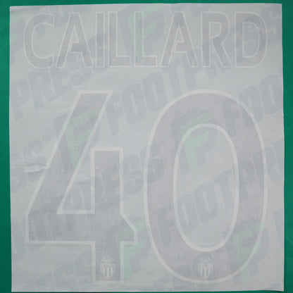 Flocage Officiel - AS Monaco, Caillard, 2014/2015, GK Europe Gros Logo, Noir/Blanc