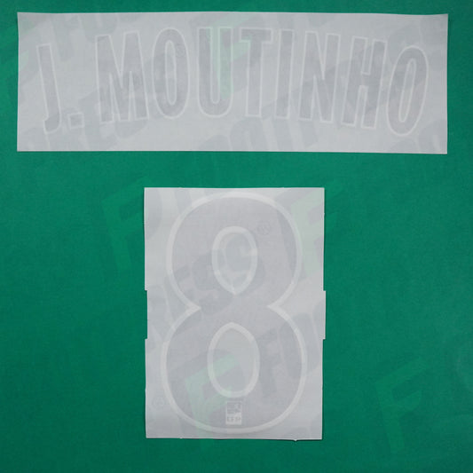 Flocage Officiel - AS Monaco, João Moutinho, Home, 2015/2016 2016/2017, Noir/Blanc
