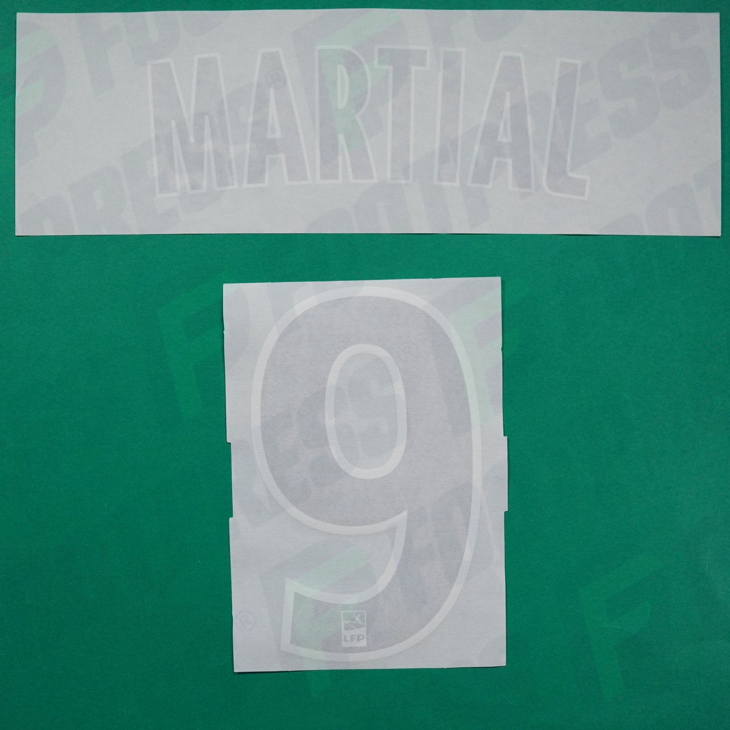 Flocage Officiel - AS Monaco, Martial, Home, 2015/2016, Noir/Blanc