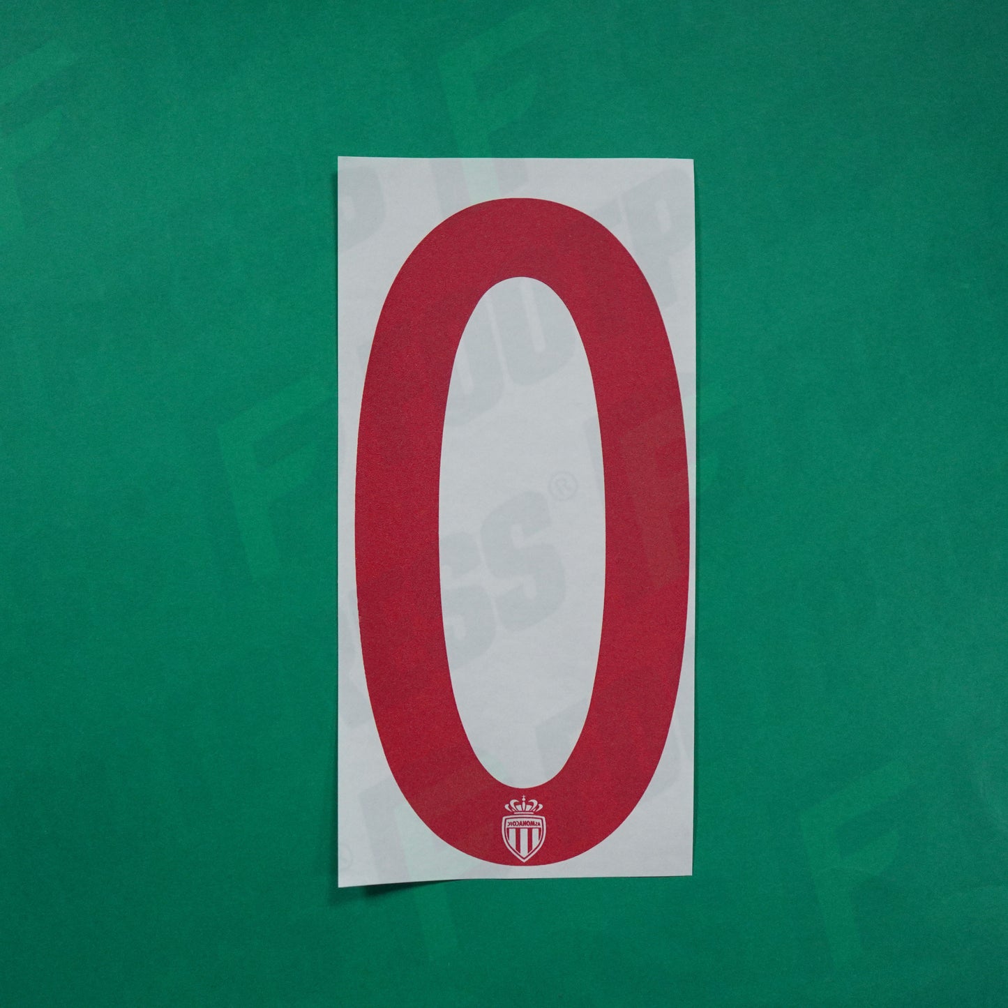 Flocage Officiel - AS Monaco, Chiffre Seul Europe, 0, 2018/2019, Home, Rouge