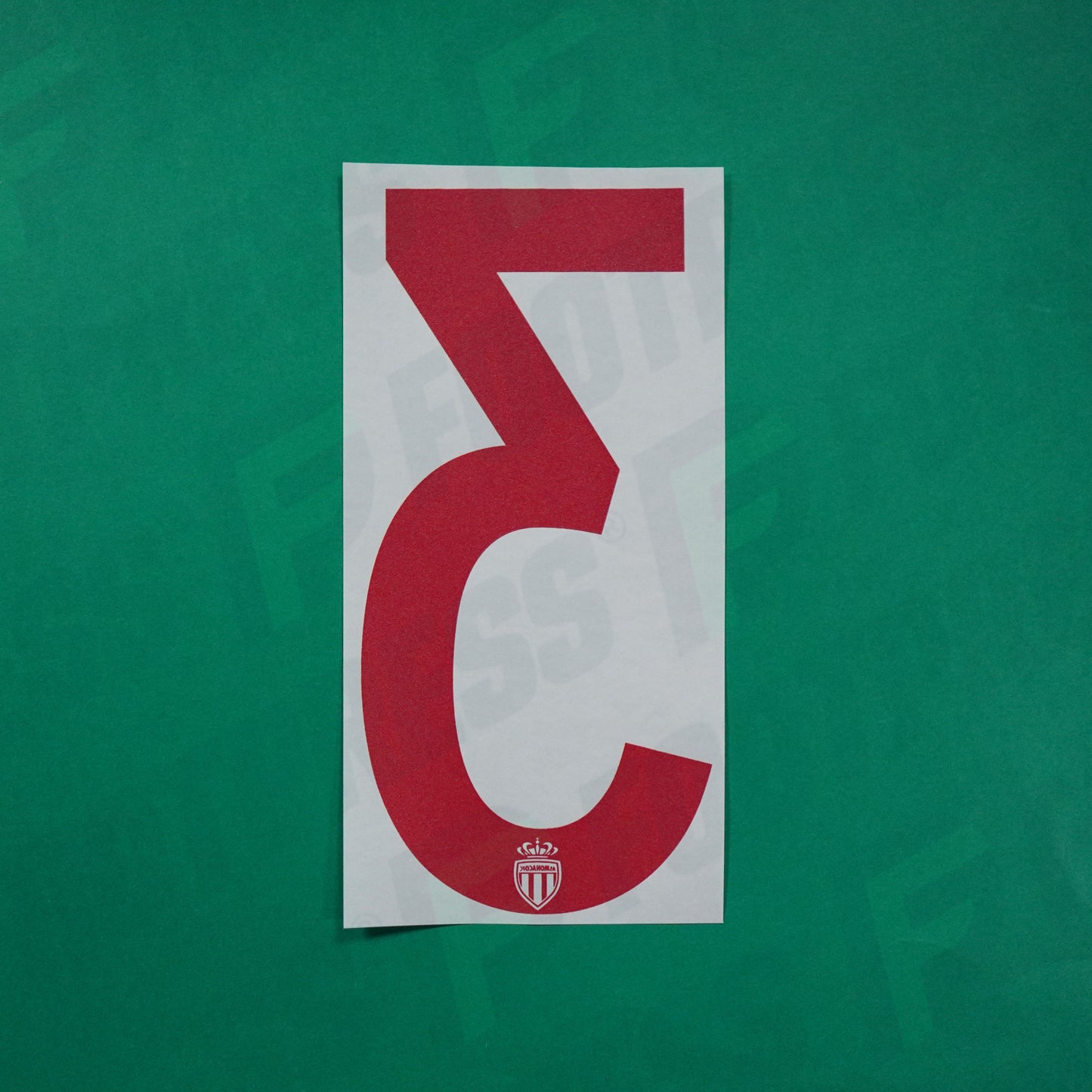 Flocage Officiel - AS Monaco, Chiffre Seul Europe, 3, 2018/2019, Home, Rouge