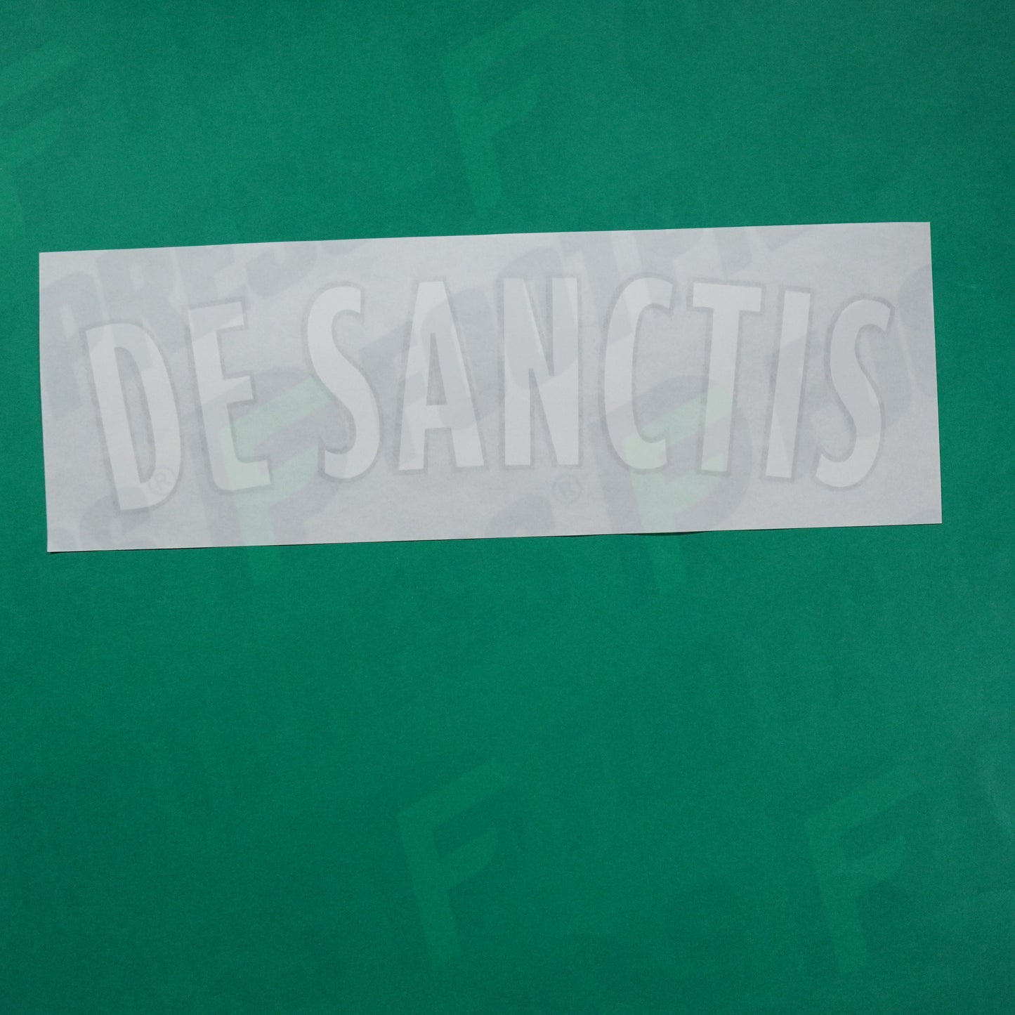 Flocage Officiel - AS Monaco, Nom Seul Ligue 1, De Sanctis, GK, Blanc/Noir