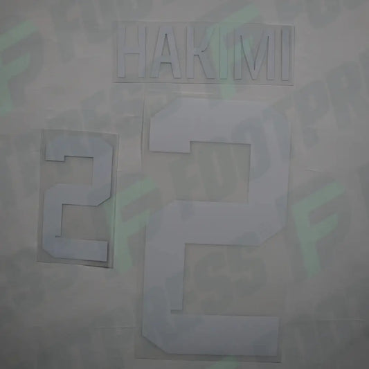 Official Nameset - Morocco, Hakimi, 2022, Home, White