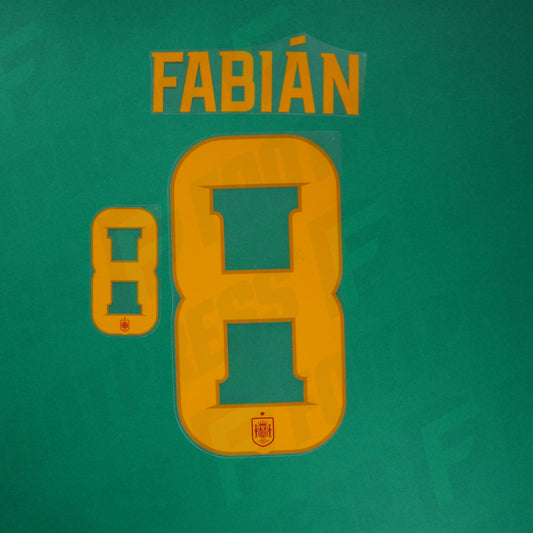 Flocage Officiel - Espagne, Fabian Ruiz, 2026, Home, Orange