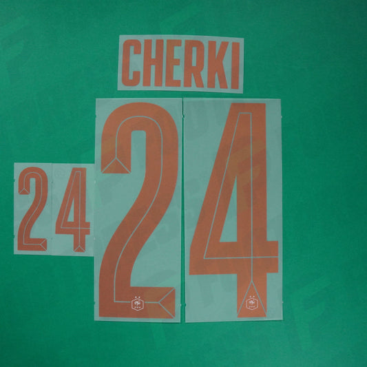 Flocage Officiel - France, Cherki, 2026, Away, Doré