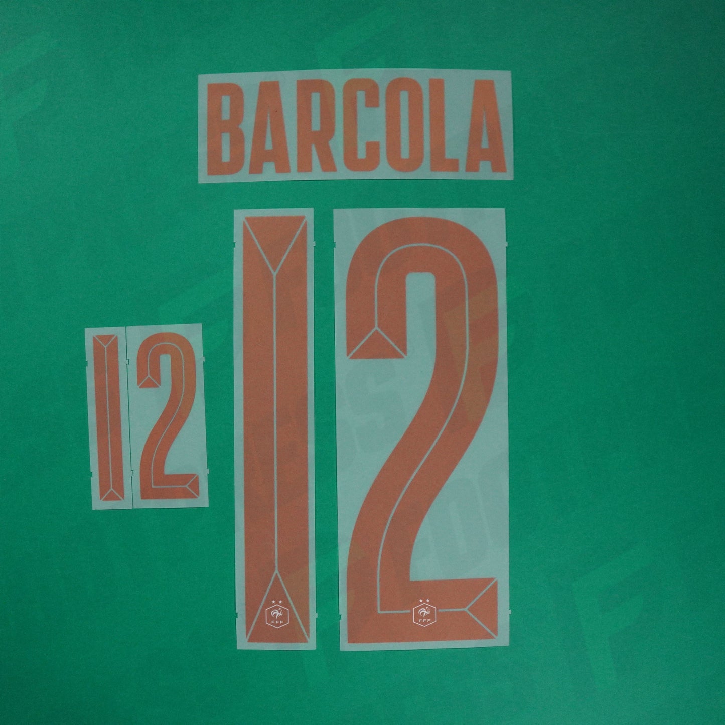 Flocage Officiel - France, Barcola, 2026, Away, Doré