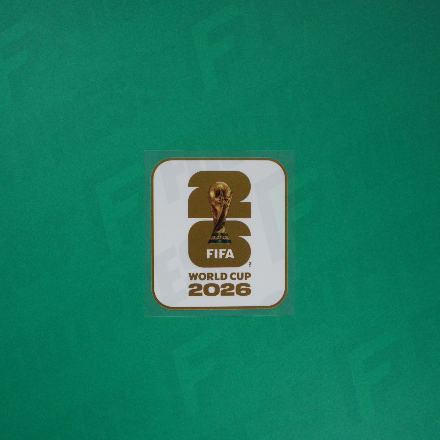 Flocage Officiel - Patch,  Coupe du monde 2026 Doré/Blanc