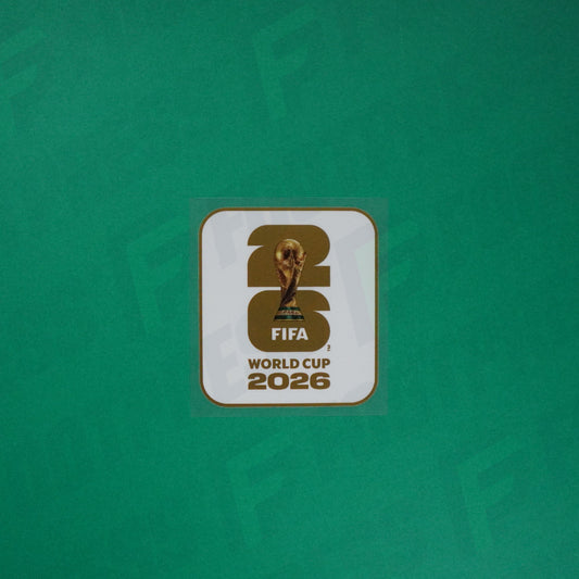 Flocage Officiel - Patch,  Coupe du monde 2026 Blanc/Doré