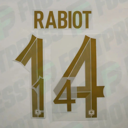 Flocado Oficial - Francia, Rabiot, 2022, Casa, Golden