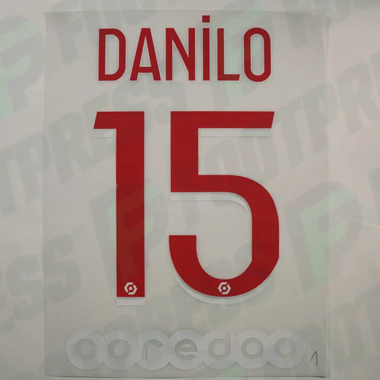 Flocado Oficial - Paris Saint-Germain, Danilo, 2020/2021, Local, Rojo/Blanco (PSG)