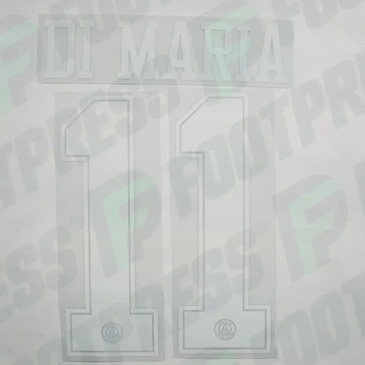 Flocage Officiel - Paris Saint-Germain, Di Maria, 2018/2019, Third, Blanc (PSG)