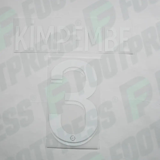 Flocage Officiel - Paris Saint-Germain, Kimpembe, 2022/2023, Home, Blanc (PSG)