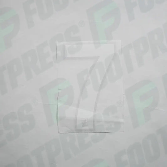 Flocage Officiel - AS Monaco, Numéro 7, Blanc/Rouge