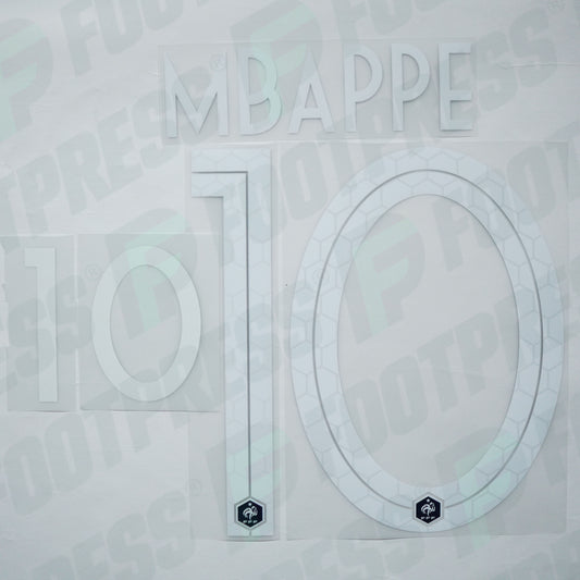 Flocage Officiel - France 1 étoile, Mbappé, WC 2018, Home, Blanc